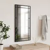 Image de vidaXL Miroir mural noir 40x80 cm rectangulaire fer 358629