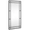 Image de Vidaxl miroir mural noir 40x80 cm rectangulaire fer