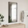 Image de Miroir Mural Noir 50x100 Cm Rectangulaire Fer Vidaxl