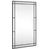 Image de Vidaxl miroir mural noir 60x100 cm rectangulaire fer