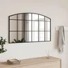 Image de vidaXL Miroir mural noir 100x60 cm arche fer 358639