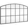 Image de Vidaxl miroir mural noir 100x60 cm arche fer