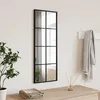 Image de vidaXL Miroir mural noir 30x80 cm rectangulaire fer 358642