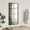 Image de vidaXL Miroir mural noir 40x80 cm rectangulaire fer 358644