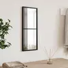 Image de Miroir Mural Noir 20x50 Cm Rectangulaire Fer Vidaxl