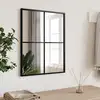 Image de Miroir Mural Noir 40x50 Cm Rectangulaire Fer Vidaxl