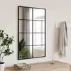 Image de Miroir Mural Noir 50x80 Cm Rectangulaire Fer Vidaxl