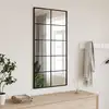 Image de Miroir Mural Noir 50x100 Cm Rectangulaire Fer Vidaxl