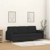 Image de vidaXL Canapé à 3 places Noir 180 cm Tissu 359490