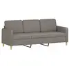 Image de Vidaxl canapé à 3 places taupe 180 cm tissu