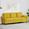 Image de vidaXL Canapé à 3 places Jaune 180 cm Velours 359545