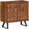 Image de Armoire À Tiroirs Marron Miel 70x35x70 Cm Bois Massif D'acacia Vidaxl
