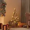 Image de Arbre De Noël En Métal 60 Cm Acier Peint Par Poudre Vidaxl