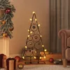 Image de vidaXL Arbre de Noël en métal pour décoration noir 90 cm 359598