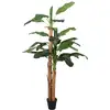 Image de Bananier Artificiel 9 Feuilles 120 Cm Vert Vidaxl