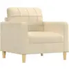 Image de Fauteuil Crème 60 Cm Tissu Vidaxl
