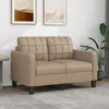 Image de vidaXL Canapé à 2 places Cappuccino 120 cm Similicuir 359116