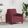 Image de Fauteuil Rouge Bordeaux 60 Cm Tissu Vidaxl