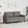 Image de Canapé À 2 Places Taupe 140 Cm Tissu Vidaxl