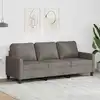 Image de Canapé À 3 Places Taupe 180 Cm Tissu Vidaxl
