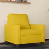 Image de Fauteuil Jaune 60 Cm Velours Vidaxl