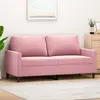 Image de Canapé À 2 Places Rose 140 Cm Velours Vidaxl