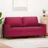 Image de Canapé À 2 Places Rouge Bordeaux 140 Cm Velours Vidaxl