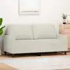 Image de Canapé À 2 Places Crème 140 Cm Velours Vidaxl