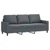 Image de Vidaxl canapé à 3 places gris foncé 180 cm velours