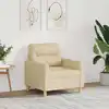 Image de Fauteuil Crème 60 Cm Tissu Vidaxl