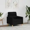 Image de Fauteuil Noir 60 Cm Tissu Vidaxl