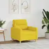 Image de Fauteuil Jaune Clair 60 Cm Tissu Vidaxl