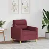 Image de Fauteuil Rouge Bordeaux 60 Cm Tissu Vidaxl