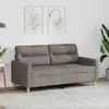 Image de Canapé À 2 Places Taupe 140 Cm Tissu Vidaxl