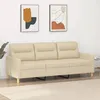 Image de vidaXL Canapé à 3 Places Sofa de Salon avec Accoudoirs et Oreillers de Dossier Meuble de Salle de Séjour Intérieur 359245