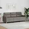 Image de Canapé À 3 Places Taupe 180 Cm Tissu Vidaxl