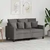Image de Canapé À 2 Places Taupe 120 Cm Tissu Vidaxl