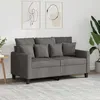 Image de vidaXL Canapé à 2 Places Causeuse avec Oreillers Siège avec Accoudoirs et Dossier Rembourrés Meuble de Salle de Séjour 359266