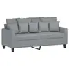 Image de Vidaxl canapé à 2 places gris clair 140 cm tissu
