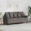 Image de Canapé À 2 Places Taupe 140 Cm Tissu Vidaxl