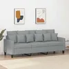 Image de vidaXL Canapé à 3 Places Siège avec Accoudoirs et Dossier Rembourrés Meuble de Salon Salle de Séjour Intérieur Moderne 359275