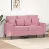 Image de vidaXL Canapé à 2 Places Chaise de Relaxation avec Oreillers Siège avec Accoudoirs et Dossier Fauteuil TV de Salon 359296