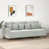 Image de vidaXL Canapé à 3 Places Siège avec Accoudoirs et Dossier Rembourrés Meuble de Salon Salle de Séjour Intérieur Moderne 359313