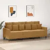 Image de vidaXL Canapé à 3 Places Chaise de Relaxation avec Oreillers Siège avec Accoudoirs et Dossier Fauteuil TV de Salon 359320