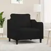 Image de Fauteuil Noir 60 Cm Tissu Vidaxl