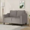Image de Canapé À 2 Places Taupe 120 Cm Tissu Vidaxl