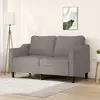 Image de Canapé À 2 Places Taupe 140 Cm Tissu Vidaxl