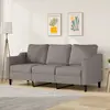 Image de Canapé À 3 Places Taupe 180 Cm Tissu Vidaxl