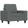 Image de Fauteuil Gris Foncé 60 Cm Tissu Vidaxl