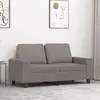 Image de Canapé À 2 Places Taupe 120 Cm Tissu Vidaxl